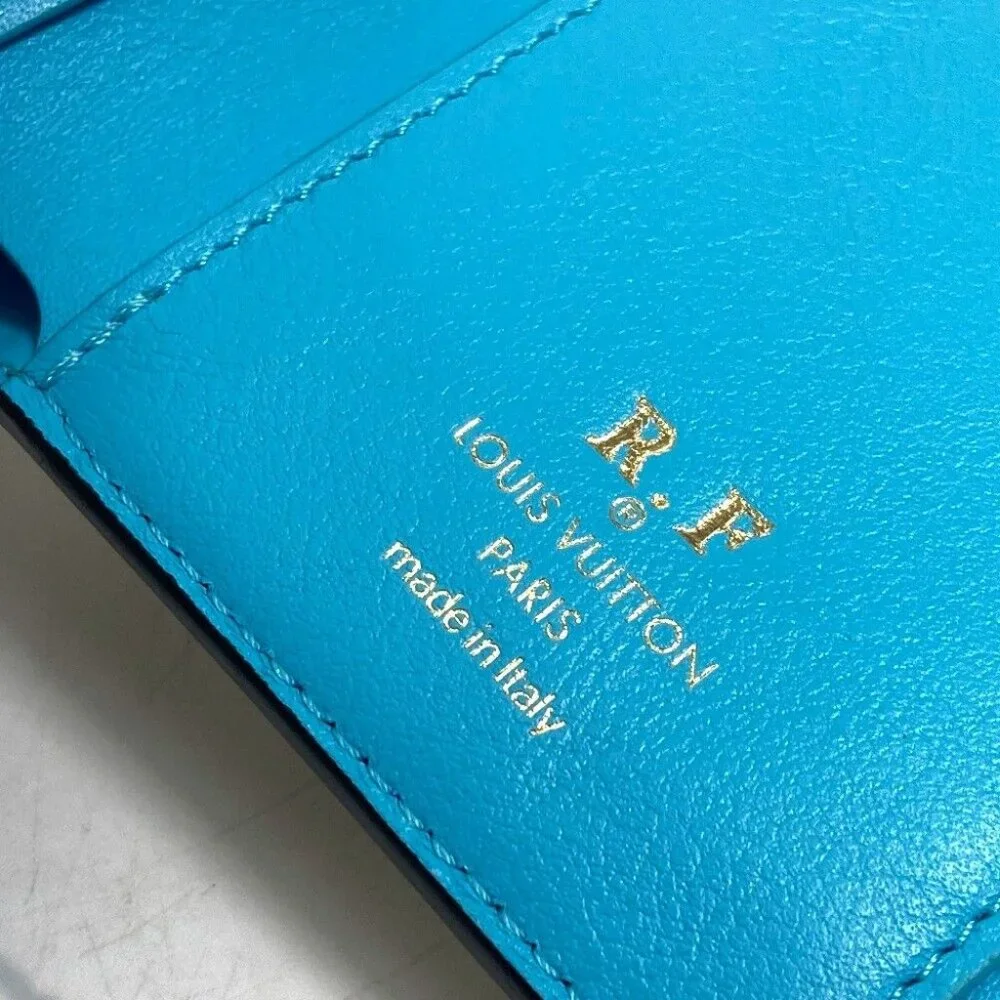 LOUIS VUITTON Portefeuille-LV Pont Neuf Trifold wallet Leather White